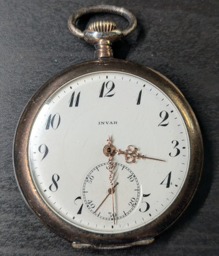 Rare antique invar pocket - invar,